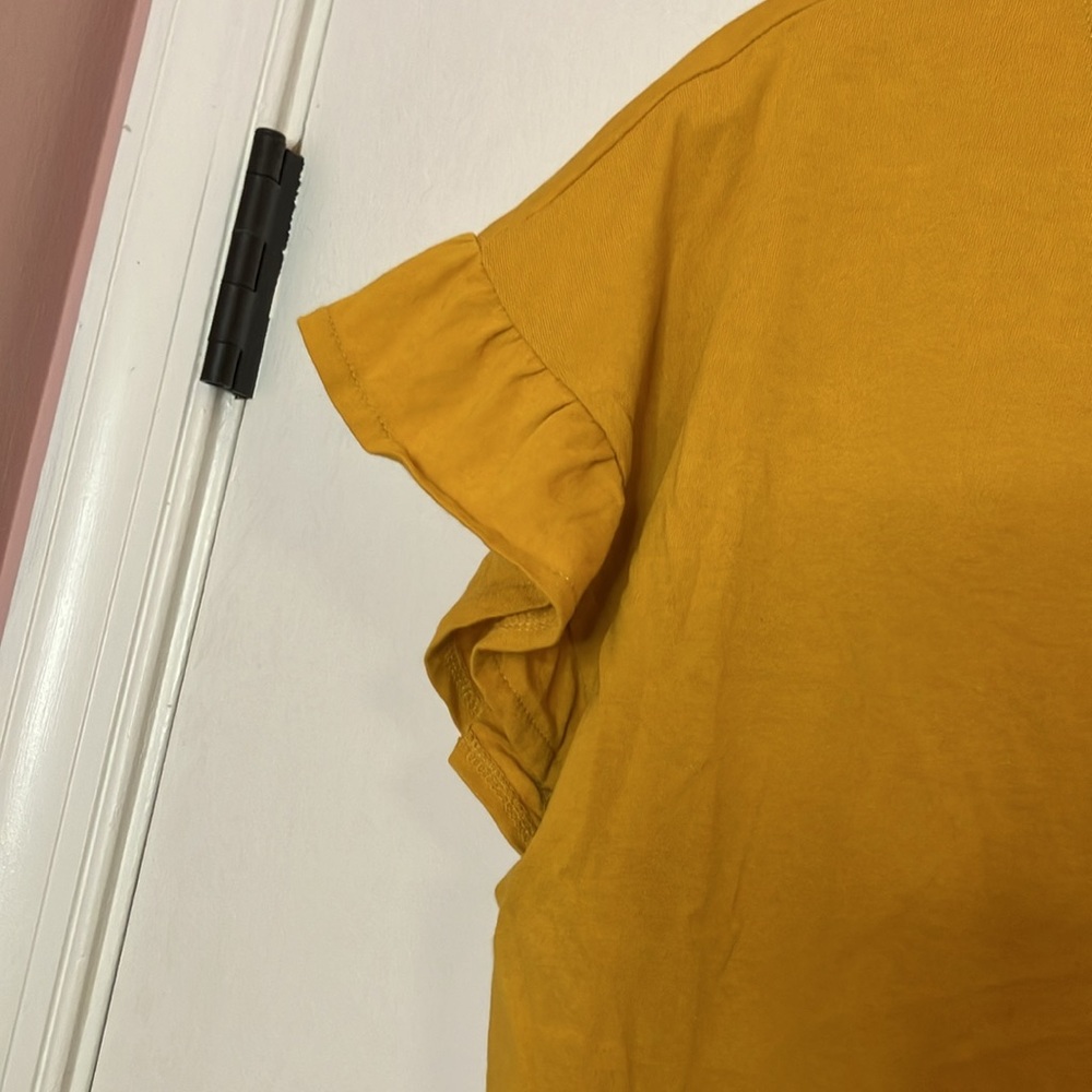 J Crew Mustard Yellow Tiered Dress - Picture 4 of 8